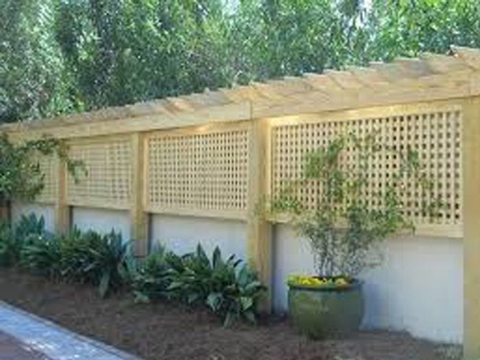 pine lattice fencing