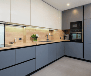 Melamine kitchen cupboards 2